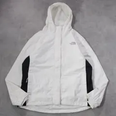 ノースフェイス ナイロンジャケット パーカー 古着 刺繍 L 白 19293