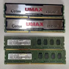 ディスクトップ用メモリー DDR3 4GB 2枚セット➕2GB 2枚のサムネイル