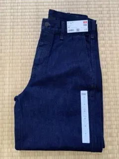 ユニクロ　UNIQLO ワイドテーパードジーンズ　XS 68 Blue