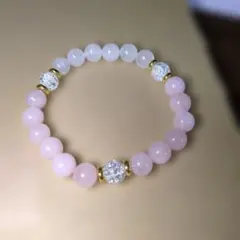 ローズクォーツ ホワイトクォーツ ブレスレット