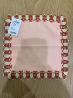近沢レース　シーズンタオルハンカチ　ケチャマヨ　ピンク