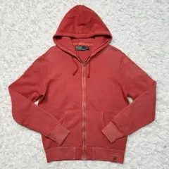 90s 00s ポロバイラルフローレン ジップアップパーカー 赤