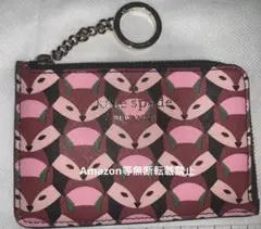 新品　kate spade ケイトスペード Lジップ　カードホルダー　フォックス