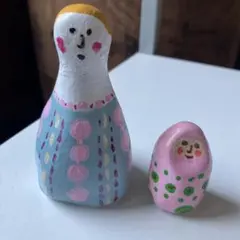 女の子と猫 陶器 人形 渡辺志野 - メルカリ