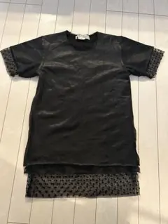 COMME des GARCONS ドット柄レイヤード　チュールTシャツのサムネイル
