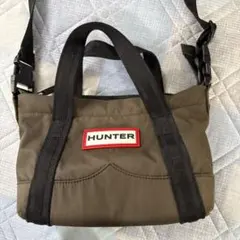 E*e様 HUNTER 2way ショルダーバッグ カーキ オリーブ　ハンターのサムネイル