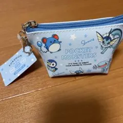 匿名配送。ポケモン　三角ミニポーチ　ブルー　水タイプのサムネイル
