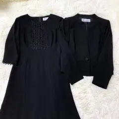 美品★ユキコキミジマ ブラックフォーマル 喪服 セットアップ 9号　東京ソワール