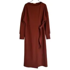 シャツロングワンピース