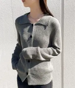 セレクトモカ　サマーニットカーディガン　ライトグレー