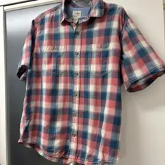 L.L.Bean 半袖チェックシャツ トラディショナルフィット　夏用