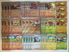 40枚セット ヒビキのバクフーン進化ライン デッキパーツ