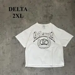 00s【DELTA】デルタ（2XL）スーベニアTシャツ＊ビックプリント＊Y2K