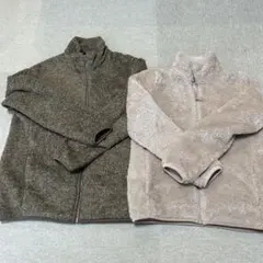 Mサイズメンズ、レディースUNIQLO フリースジャケット 2色セット