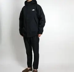 ノースフェイス スクープジャケット ブラック ホワイト NP61940 M