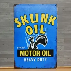SKUNK MOTOR OIL レトロ風 ブリキ看板 OK2573