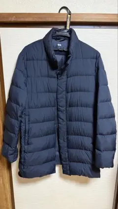 【美品・稀品】ユニクロ UNIQLO ウルトラライトダウンコート ネイビー L