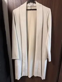 ZARA ロングコートスウェード風　グレー　上品