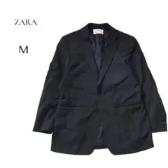 【ザラ】ZARA テーラードジャケット ネイビー　Mサイズ　メンズ
