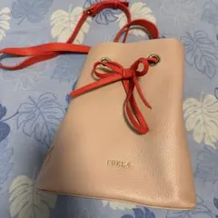 FURLA フルラ　コスタンザ　ショルダーバッグ　ハンドバッグ　巾着型　レザー