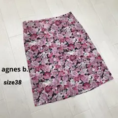 未使用 フランス製 定価2万 アニエスベー 花柄 透け スカート 38のサムネイル
