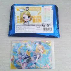 プロセカ　鏡音リン　缶バッジ　カード