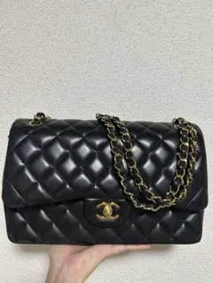 【正規品】美品　CHANEL マトラッセ 30 黒　ラムスキン