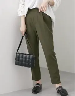 パンツ カーキ LL ストレッチ スラックス