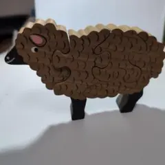 木製の動物パズル