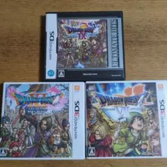 ニンテンドーDS、3DSソフト3本セット ドラゴンクエストⅦ、Ⅸ、Ⅺ
