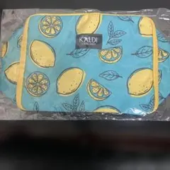 KALDI レモン柄ポーチ　カルディ