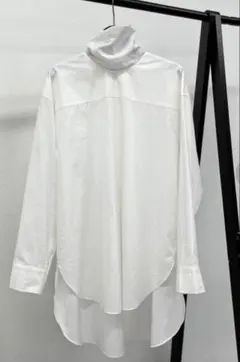 BEARDSLEY コットン タートルシャツ チュニック　ホワイトのサムネイル