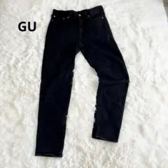 GU ストレッチスリム　デニムパンツ　スキニー　黒　31 メンズ