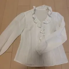 コムサイズム　フリルブラウス