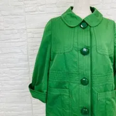 メルローズ MELROSE コート グリーン 春　きれいめのサムネイル