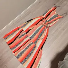 GAP マルチカラーストライプ キャミワンピース Sサイズ