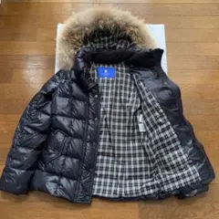 ブルーレーベルクレストブリッジ ダウン ジャケット コート ファー フード