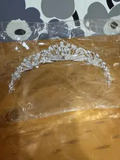 【美品】ブライダルティアラ クリスタル 結婚式
