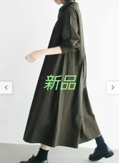 新品リブインコンフォート栞里ちゃんと作った シャツワンピ　Lサイズ