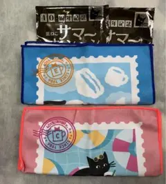 ベローチェ　黒ねこ　ハンドタオル　サマーキャンペーン　40周年　うきわ　雲のサムネイル
