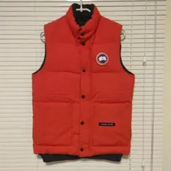ダウンベスト レッド