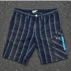 00s OAKLEY チェック ハーフパンツ ショーツ y2k teck 人気 - メルカリ