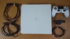 ホワイト PS4 CHU2000 本体 コントローラー　背面アタッチメント付き