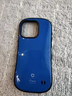 iFace iPhone15pro用ケース ブルー