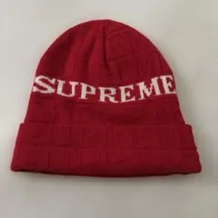 美品】Supreme 24ss Stencil Beanie Red 赤 - メルカリ