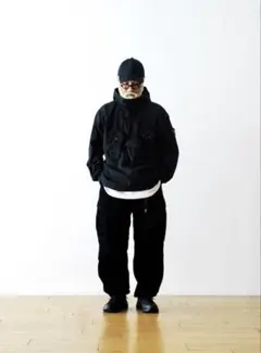 STONE ISLAND ガーメントダイアノラックパーカー ブラック XXLのサムネイル