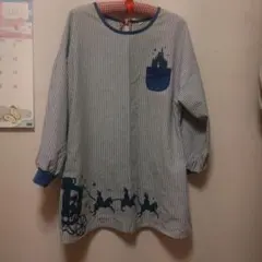 シンデレラデザインのストライプチュニック