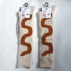 ユニクロ×マリメッコ ハイソックス2足セット