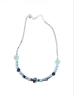 SALUTE/サルーテ風 フラワーアナーキーネックレス 古着 ストリート