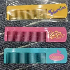 未使用品】ハンドコーム 櫛 アフロ コーム Afro comb ピンク ラメ入